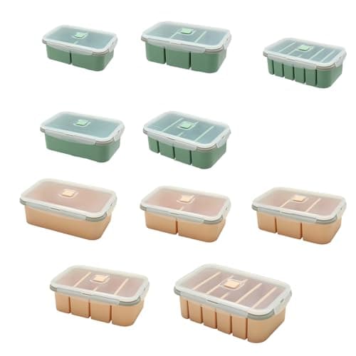 Stackable Silicone Soup Freezer Tray with Lid, E, S E — view 4