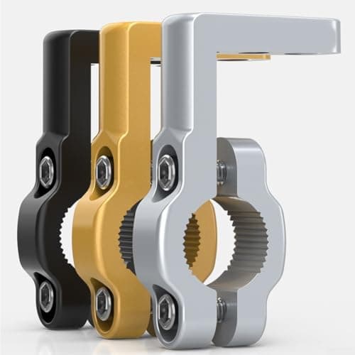 Motorcycle Head Extension Bracket Aluminium Alloy Multi-Functional Mount for GPS Phone Camera Handlebar Bar End Accessories Black Gold Silver(silver) — view 5
