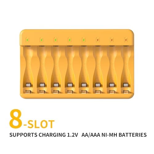 Wiffe Simultaneous Battery Pack for 8 Rechargeable Batteries with Intelligent Type C Fast Charging Fast Charging Battery Pack — view 5