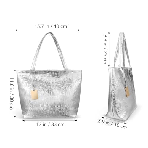GAROZATION Women Handbag Pu Pattern Tote Bag Large Capacity Shoulder Shopping Bag with Handle for School Work Travel — view 4