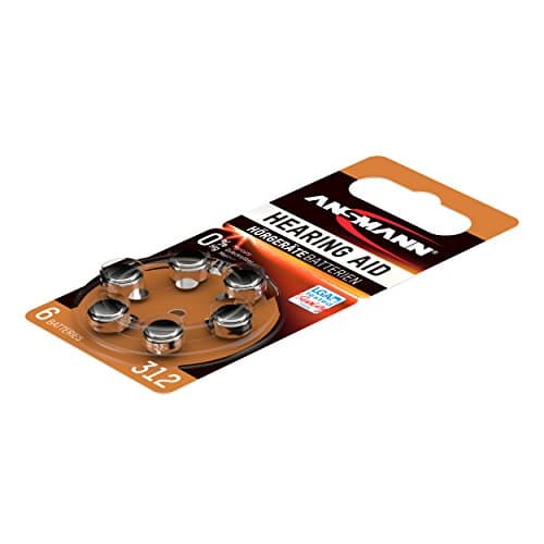 Ansmann Hearing Aid Batteries [Pack of 6] Size 312 Brown Zinc Air Hearing-Aid Suitable for Hearing Aids, Sound Amplifier - 1.45V Mercury — view 4