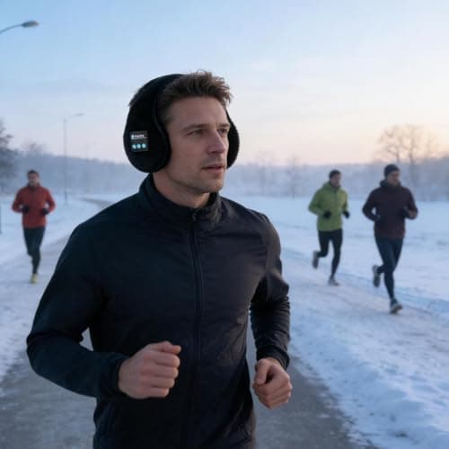 Earmuffs Headphones Adjustable Warm Wireless Unisex Earphones — view 2