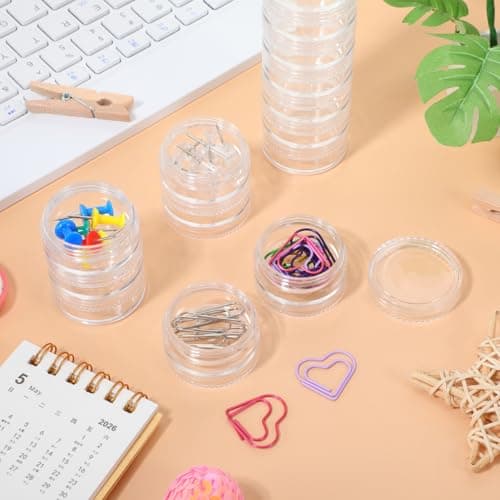 Artibetter 7 Day Organizer Weekly Pill Box 2-Pack Large Compartments Travel Medication Case Storage for Vitamins Home Use — view 6