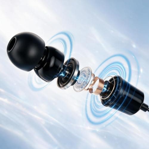 3.5mm Earbuds Wired 2 Pack, Wired Headphones Built-in Microphone & Volume Control, Compatible with Smartphone, Computer — view 4