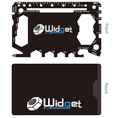 Multi Purpose Survival Pocket Tool - 43 in 1 - Credit Card Wallet Size Multitool (Black) — view 2
