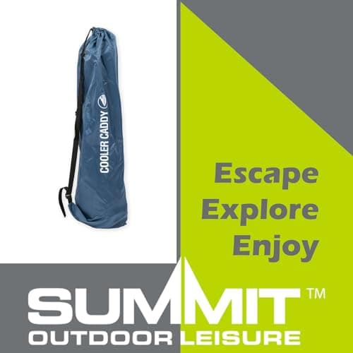 VFM e-Store - Cooler Bag On Stand Folding Cooling Storage Standing Bbq's Spacious Outdoors Camping Hiking Holidays Festivals Travel - Indigo Blue — view 4