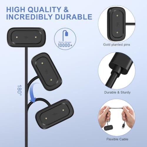 Compatible with Hume Band 2.0 Charger, Fast Safe Charging Cable with USB-C — view 3