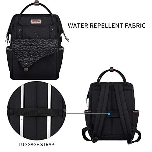 KROSER Laptop Backpack 15.6Inch Stylish Computer Backpack Business Work Bag — view 6