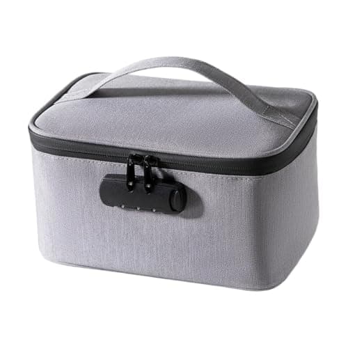 Bag with a Padlock Pouch Waterproof Multifunction, grey, Refer to the