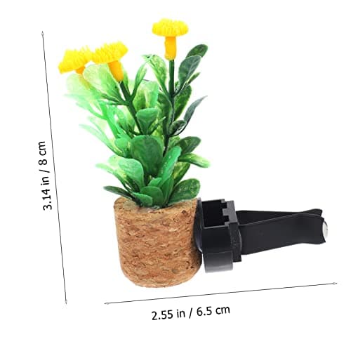 Car Air Freshener Clip Cork Plastic Plant Pot Vent Decor — view 3