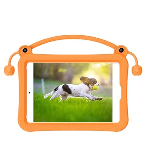 Aramox Protective Tablet Case EVA Foam Rubber Tablet Cover Fits for Mini 1 2 3 4 5 with Washable Design Kickstand Accurate Cutouts for Kids Family Travel Use (Orange) — view 5