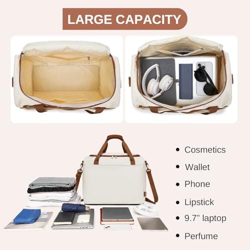 Kono Ryanair Cabin Bag 40x30x20 Underseat Carry-On Hand Luggage (Cream) — view 4