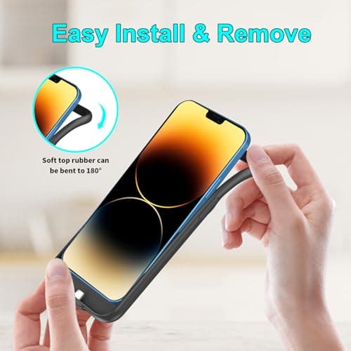 TAYUZH Battery Case compatible with iPhone 12 Pro Max, 13 Pro Max, 14 Pro Max, 14 Plus, 10000mAh Portable Rechargeable Charging Case, 6.7 Inch Black — view 6