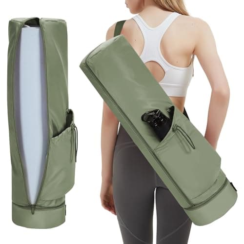 sportsnew Yoga Mat Bag Full Zip Pilates Bag with Adjustable Carring Strap
