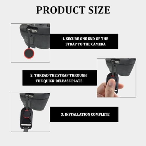 Vaniika Camera Strap Quick Release Clips, 8pcs Camera Strap Adapters Compatible with Peak Design Anchor Links, Multi-Function Strap Buckle Easy Mount and Unmount — view 3
