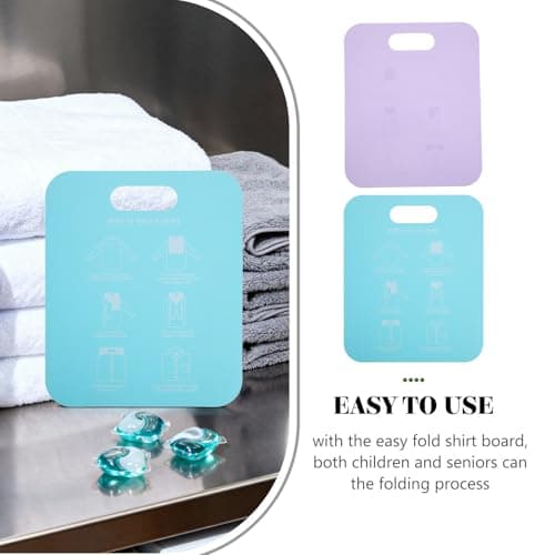 2pcs Adult Folding Clothes Board Plastic Shirt Folder for Travel — view 3