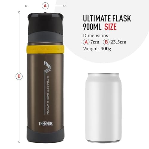Thermos Charcoal Ultimate Drinks Flask (900ml) 24h Hot | 24h Cold — view 5