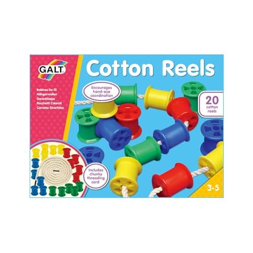 Galt Cotton Reels, Threading Toy, Ages 3 Years Plus, 20 Count (Pack of 1) — view 6