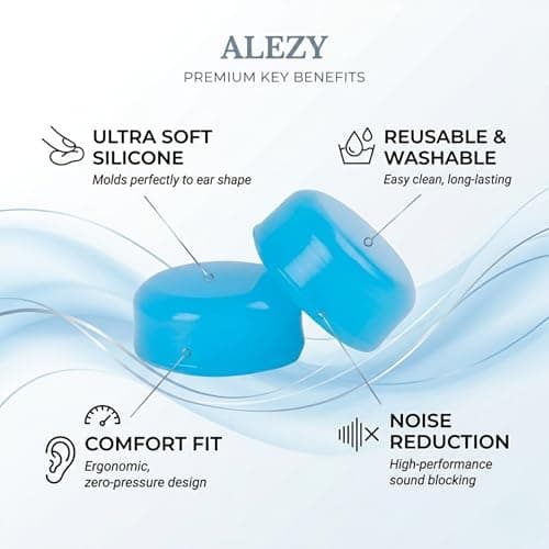 7 Pairs Silicone Ear Plugs for Sleeping – Noise Cancelling Reusable Earplugs for Snoring, Travel, Studying, Swimming & Work – Soft Comfortable Hearing Protection — view 2