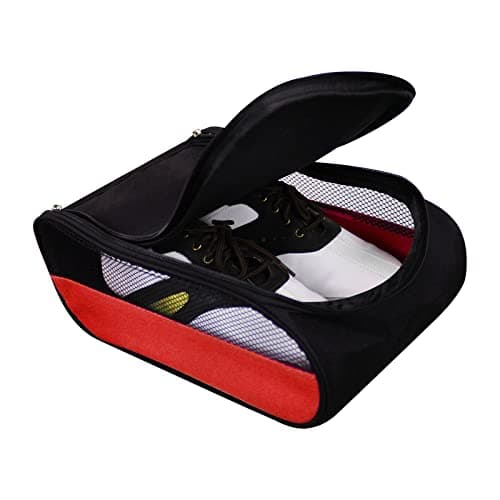 Portable Golf Shoe Bag Outdoor Travel Zippered Waterproof&Breathable Carrier Bags for Men and Women