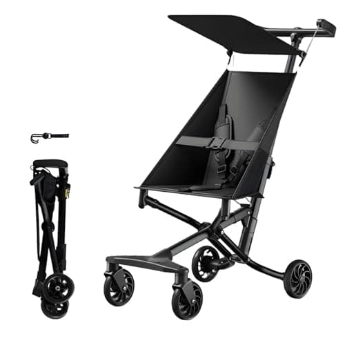 Opaeroo Lightweight Stroller 2.8kg One Hand Fold Airplane Approved 0-6 Years Dual Mesh Pockets