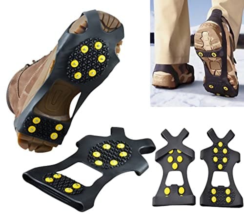Albert Austin Anti Slip Shoe Cover | Ice Gribbers | Travel Snow Grips | Portable Overshoes Boots | Reusable Walk Traction | Jogging, Hiking, Climbing, Camping, HikingFishing, Running - (Large) — view 2