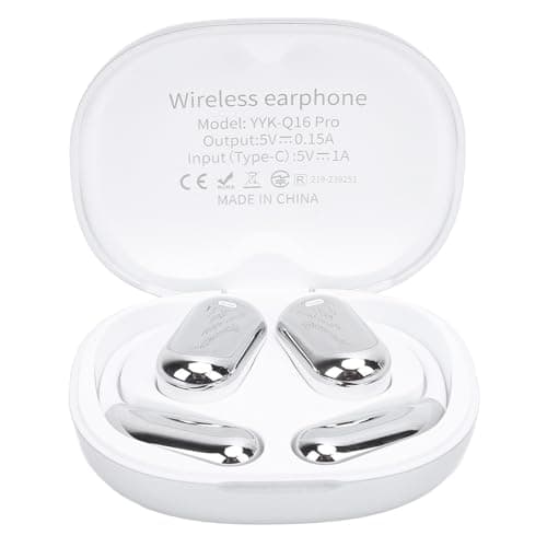 POENVFPO 3 in 1 Wireless Headphones with Voice Translator, IPX6, for Business Travel (Silver)