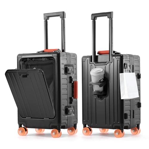 AIWEINY All Aluminium Suitcase Carry On Luggage Hard Shell Cabin