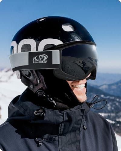 Findway Ski Goggles For Women Men Youth Teen, Snowboarding Goggles Over Glasses Compatible Helmet, Anti-fog UV Protection, Anti-glare Skiing Goggle Silver For Skiing Snowboarding — view 2