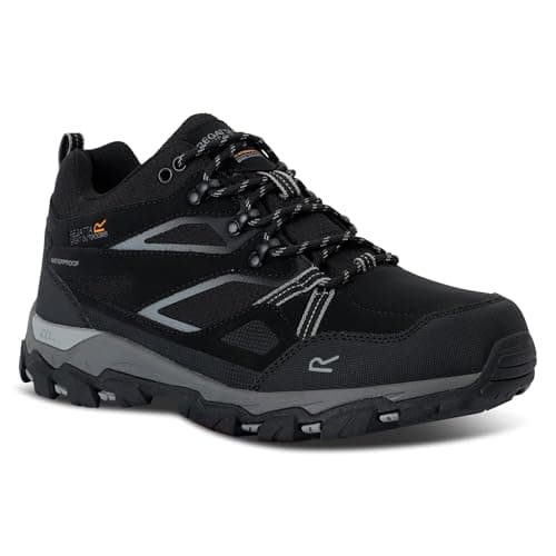 Regatta Men's Holcombe Low III Walking Shoes Water Resistant Padded Durable Hiking Footwear