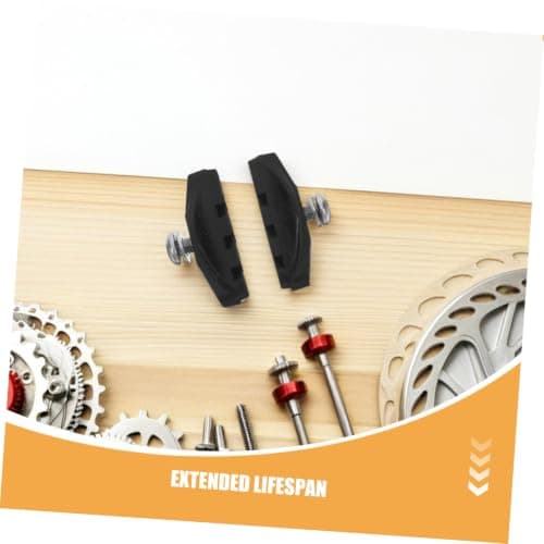 PLAFOPE Brake Shoe Pads Rubber Material 3 Pairs with Quick Cooling Design and Silent Operation Includes Wrench for Easy for Road Bike and Bicycle for City Rides and Long Distance Travels — view 3
