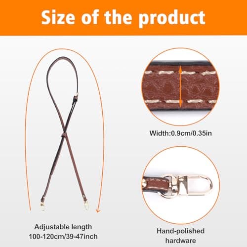 Strap for Longchamp Mini Bag Strap, Leather Non-Punched Adjustable Shoulder Strap for Long Champ — view 5
