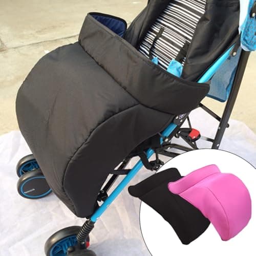 Zambuph Universal Stroller Footmuff Cover - Breathable and Comfortable Waterproof and Sunshade Resistant and Practicality, Black — view 4