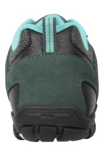 Mountain Warehouse Outdoor Womens Hiking Shoes - Suede & Mesh Upper, Mesh Lined Trainers - for Spring Summer, Hiking, Walking & Outdoors Petrol Adult Shoe Size 6 — view 4