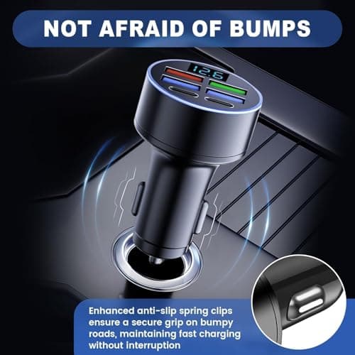 Car USB 6 in 1 45W Super fast Charger, 12-24V in Car Chargers Cigarette — view 5