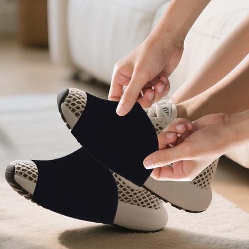 2 Pair Dance Socks Over Shoes, Dance Shoe Socks Anti-Slip on Smooth Floors, Dancing Shoe Covers Over Sneaker for Dancers Women, Ballet Equipment for Turns & Spins, Dancing Accessories — view 2