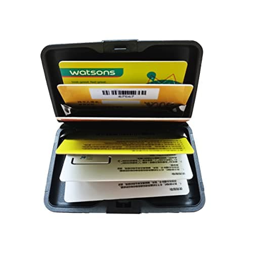 EZZLife RFID Blocking Card Case Wallet, 6 Slots Aluminum Portable Travel Identity ID/Credit Card Safe Protection Card Holder Hard Case for Men and Women-08 — view 4