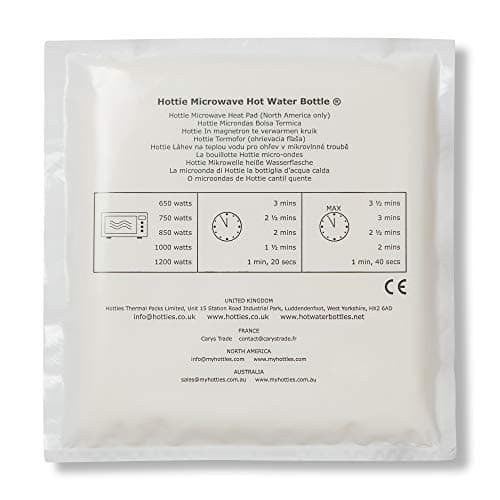 Hotties Micro Hottie - Microwave Hot Water Bottle - Lambswool Fleece - Grey — view 3