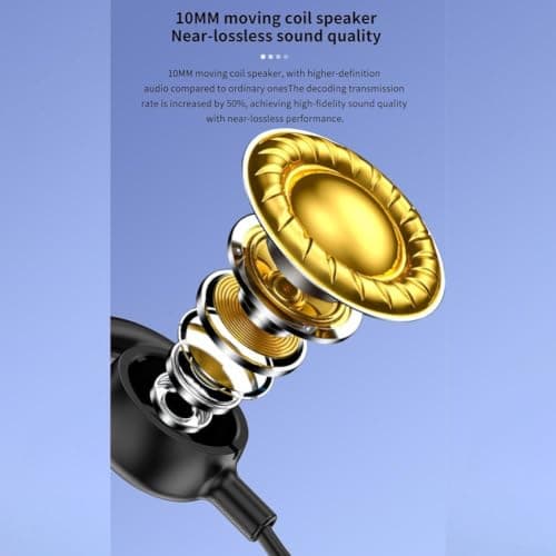 Neckband Headphones 20H Music Clear Call AI Noise Cancelling(Gold) — view 4