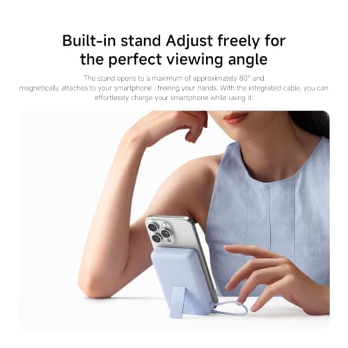 Xiaomi Magnetic Power Bank 10000mAh, MagSafe Portable Charger with Stand — view 3