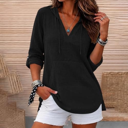 Women's Overhead Hoodie, Sweatshirt, for Road Trips and Walking, Sweat Top — view 2