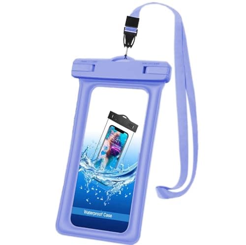 KP TECHNOLOGY Waterproof Phone Pouch for Samsung Galaxy S7 / S7 Edge / S6 / S6 Edge / S5 Neo Mini / A10 A10s / A03 Core / J7 Prime / J6 J6 Plus / J5 / J4 Plus / J4 J3 J2 J1 S4 S3 S2 & upto 7" (BLUE)