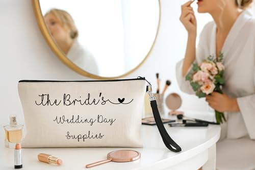 Bride Makeup Bag, Wedding Day Supplies, Gifts for Bride to Be — view 3