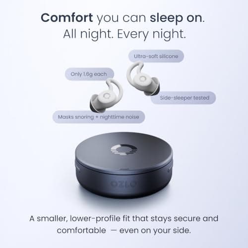 Ozlo Sleepbuds® 2 with Travel Case - Noise Masking Sleep Earbuds Bundle — view 3