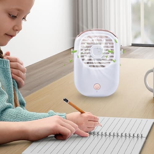 Neck Fan Rechargeable 3-Speed Quiet Handheld — view 3