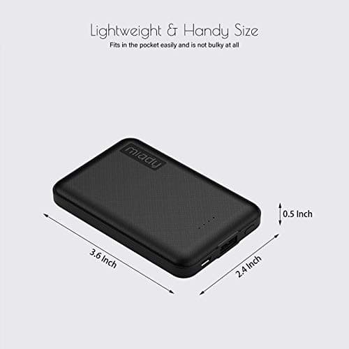 Miady 2-Pack Ultra Slim Portable Charger Power Bank 5000mAh — view 5