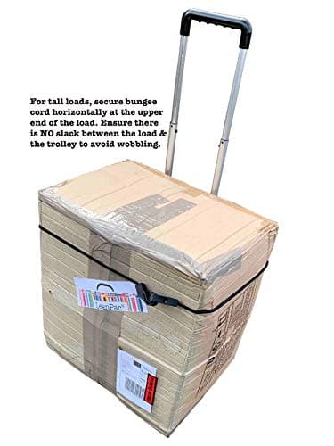 LeanPac Small Lightweight & Compact Folding Travel Garden Camping Festival Shopping Trolley on Wheels Hand Cart. Weighs 900grams Only. — view 6
