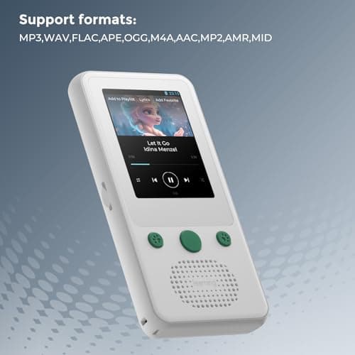 TIMMKOO MP3 Player for Kids, 2.4" Touch Screen MP3 Players with Bluetooth, 65H Playback Portable Music Player with Speaker, Support TF Card Up to 128GB — view 4