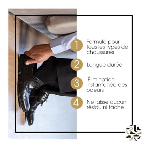 Shoe Clinic Odour Eliminator | Neutraliser for Trainer Odors, Dress Shoes, Sneakers, Boots, Heels, Sandals, and More | Easy to Use Spray for Gym, Sports, and Daily Wear (125ml) — view 3