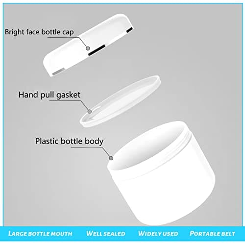 8 Pack Cosmetic Sample Jars, 10/30/50/100Ml Travel Pots with Lids — view 4